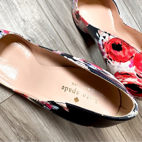 Kate Spade New York Licorice Floral Pointed-Toe Heels - Picture 8 of 11
